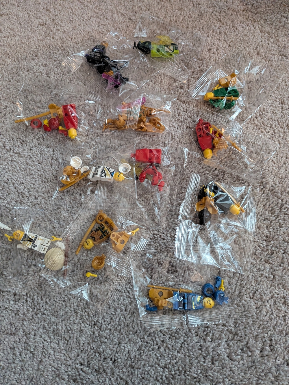 Ninjago Lego Mini Figures - Set Of 12
